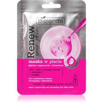 Bielenda Renew Your Skin plátýnková maska s regeneračním účinkem 18 g