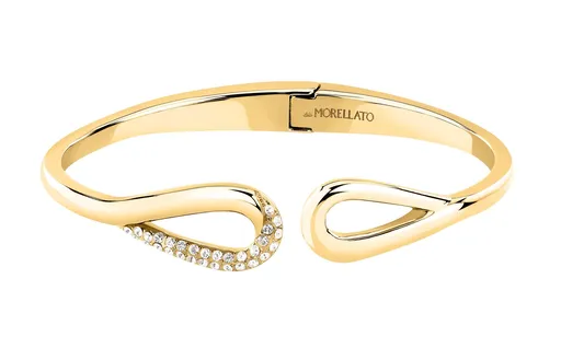 Morellato Pevný pozlacený náramek s krystaly Design SAYP24 5,6 cm