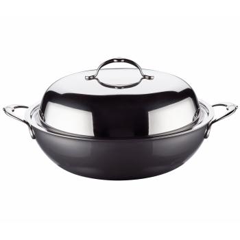 Wok na indukci NANOBOND TITANIUM 36 cm, 4,7 l, nerezová ocel, Hestan