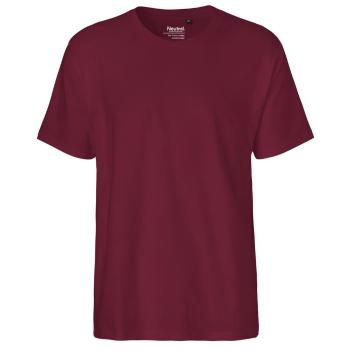 Neutral Pánské tričko Classic z organické Fairtrade bavlny - Bordeaux | M