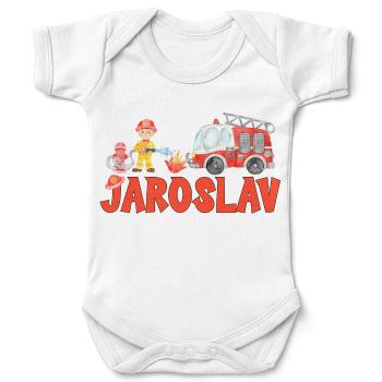 Dětské body se jménem – pro chlapce – HASIČSKÉ (Jméno: Jaroslav)