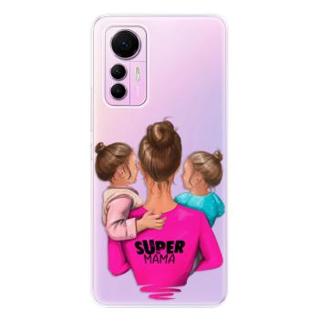 Odolné silikonové pouzdro iSaprio - Super Mama - Two Girls - Xiaomi 12 Lite