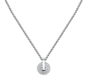 Trussardi Třpytivý ocelový náhrdelník pro ženy T-Round TJAYF06