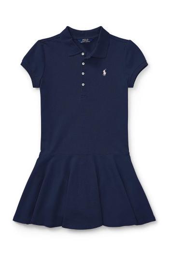 Dívčí šaty Polo Ralph Lauren tmavomodrá barva, mini, 313624740001