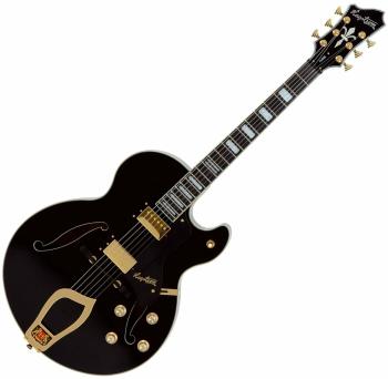 Hagstrom HJ500 Black Semiakustická kytara