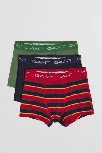 SPODNÍ PRÁDLO GANT BOY'S STRIPE TRUNK 3-PACK RUBY RED