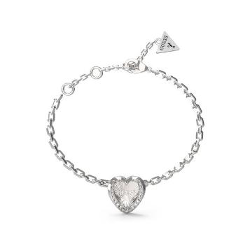 Guess Romantický ocelový náramek se srdíčkem Mon Amour JUBB04607JWRH 14,5 cm