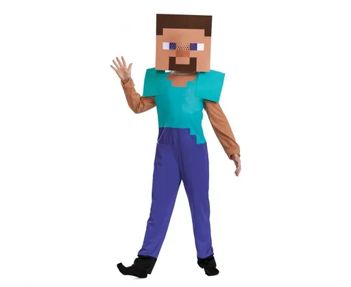Godan Dětský kostým - Minecraft Steve Velikost - děti: M: 128 cm