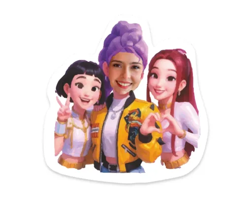 Personal Personalizovaný zápich na dort - KPop Demon Hunters