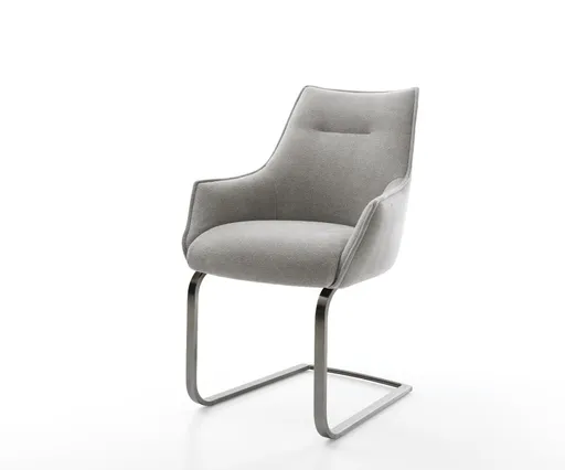 Jídelní židle Alja-Flex s područkami strukturovaná látka Měkký