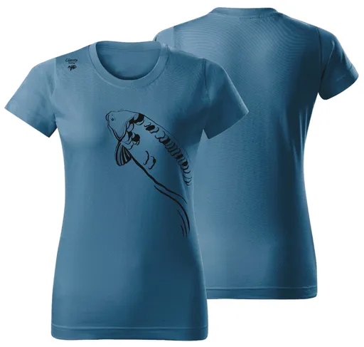 Giants fishing tričko dámské plavající kapr modré - s