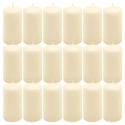 Krémová parafínová svíčka 11,5 cm, 30 h hoření, sada 18 ks