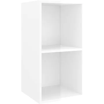 SHUMEE nástěnná bílá vysoký lesk 37 × 37 × 72 cm (805477)