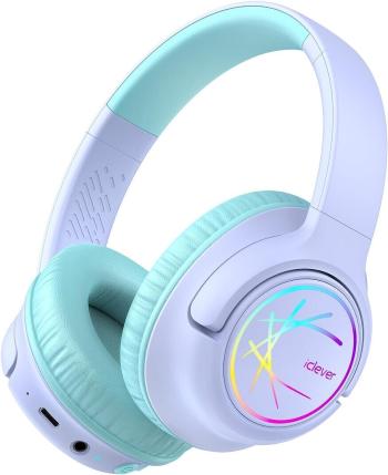 iClever BTH18 Purple Bezdrátová sluchátka na uši
