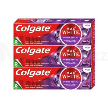 Colgate Max White Purple Reveal zubní pasta 3x75ml