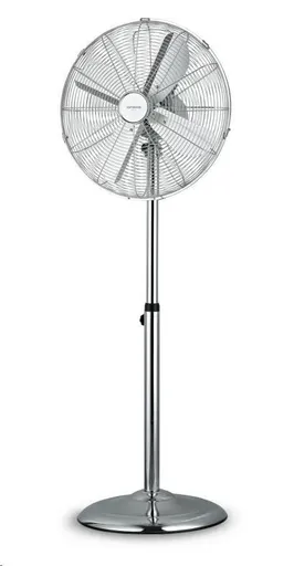 Orava SF-200 X stojanový kovový ventilátor, 3 stupně rychlosti, automatické otáčení, stříbrná