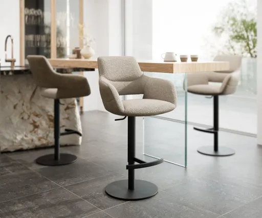 Barová židle Yago-Flex otočná podnož výškově nastavitelná kov