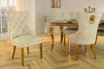 Chesterfield jídelní židle 2 ks FRIXON Dekorhome