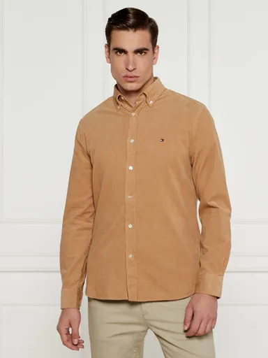 Tommy Hilfiger pánská hnědá košile MW0MW36847 S