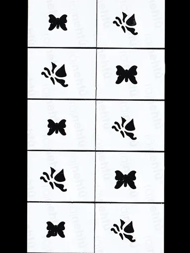 Dekorační šablony na nehty - motiv motýlci