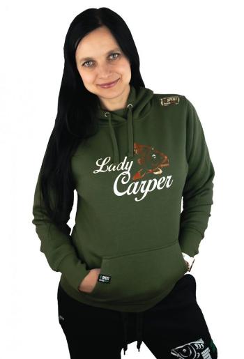 R-Spekt Rybářská Mikina s kapucí Lady Carper khaki - XL