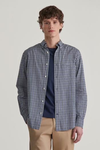 KOŠILE GANT REG LIGHT TWILL GINGHAM SHIRT SAILOR NAVY