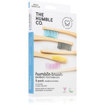 The Humble Co. Brush Adult bambusový zubní kartáček medium I. 5 ks