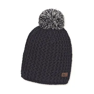 Sterntaler pletená s bambulí vaflový vzor modrá 4721706 (HRAjkob0418nad)