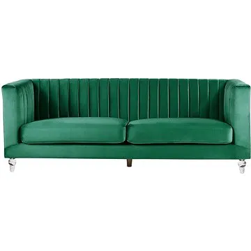 Zelená čalouněná BELIANI pro 3 osoby ARVIKA (beliani_125675)