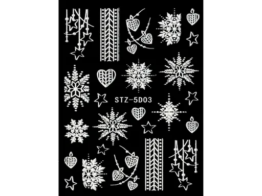 Samolepky na nehty 5D - Zima 5D03