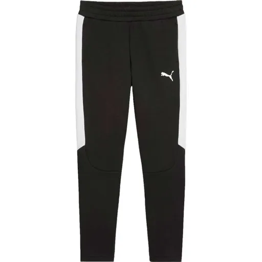 Puma TEAMEVOSTRIPE PANTS JR Dětské tepláky, černá, velikost