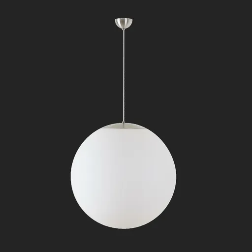 OSMONT ADR53083 ADRIA S5 závěsné skleněné svítidlo nerez broušená / bílá IP40 3x60W E27