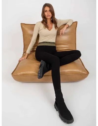 Dámské legíny bavlněné LORINDA černé