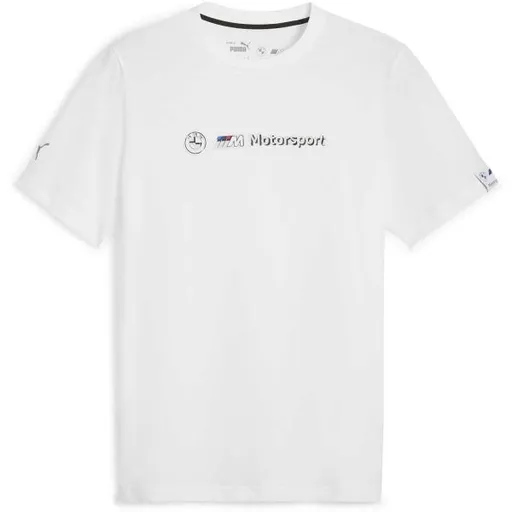 Puma BMW M MOTORSPORT LOGO TEE+ Pánské triko, bílá, velikost