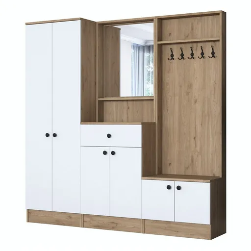 Předsíňová sestava Pome White and Walnut I