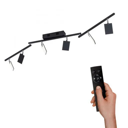 PAUL NEUHAUS PURE-MIRA LED stropní svítidlo stmívatelné CCT paměť 2700-5000K černá perleť 6358-18