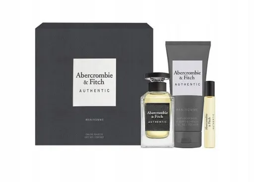 Abercrombie & Fitch Authentic Man - EDT 100 ml + sprchový gel 200 ml + EDT 15 ml