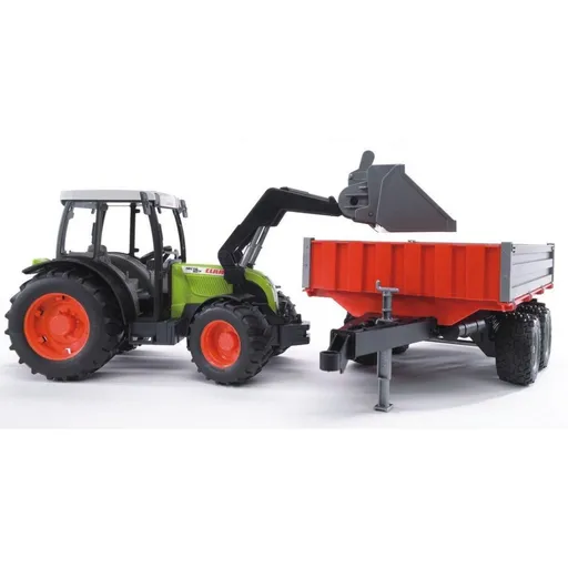 Bruder 02112 Traktor Claas Nectis+čelní nakladač+sklápěcí vůz