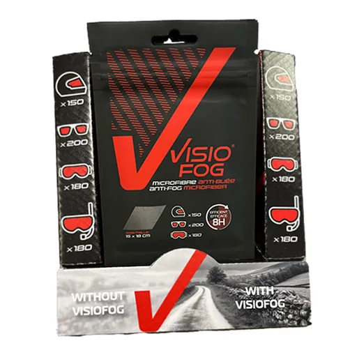 Hadřík z mikrovlákna proti mlžení hledí a brýlí VisioFog 20ks