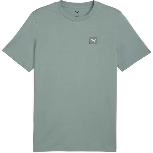 Puma ESSENTIALS ELEVATED TEE Pánské triko, zelená, velikost
