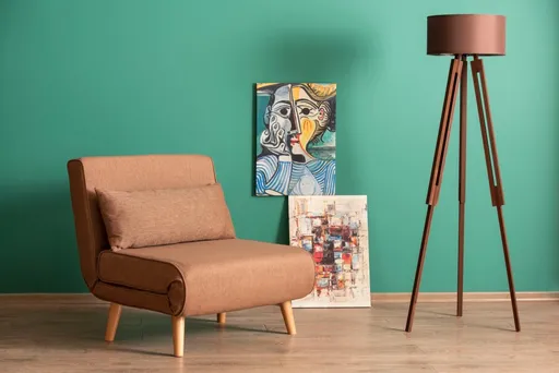 Rozkládací křeslo Folde Single - Brown