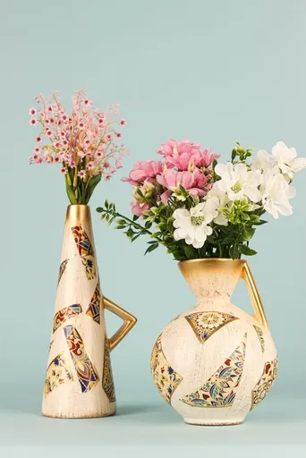 Sada dekorativních květináčů (2 kusy) BK016