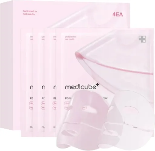 Medicube Kolagenová gelová maska PDRN Pink (Collagen Gel Mask) 4 x 28 g