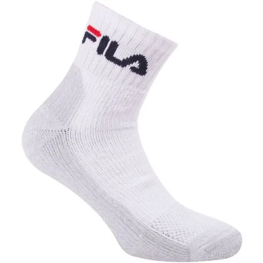 Fila TENNIS QUARTER SOCKS 1P Ponožky, bílá, velikost 43-46