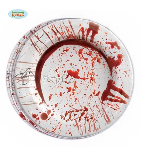 Papírové talíře Halloween 8ks, 23 cm - GUIRCA