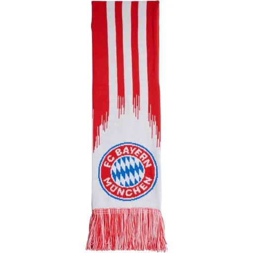 adidas FC BAYERN SCARF Fanouškovská šála, červená, velikost UNI