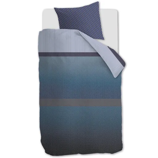 Jednolůžkové povlečení SASHIKO 140 x 200 cm, modrá, bavlněný satén, Kardol