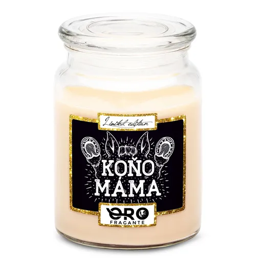 Svíčka Koňo – máma (Vůně svíčky: Vanilka)