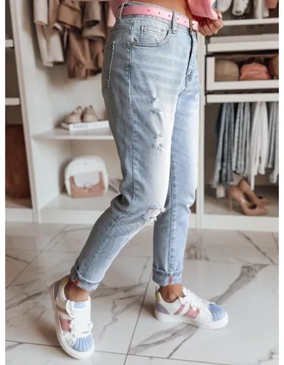 Dámské džínové kalhoty mom fit DEMILOVE modré