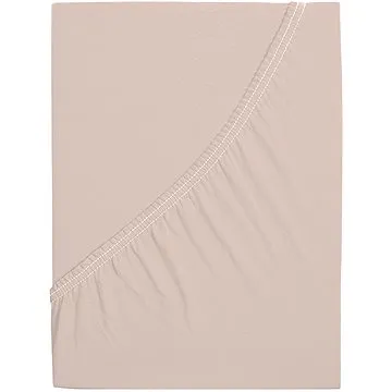 B.E.S. - Petrovice, s.r.o. Jersey prostěradlo s elastanem Lycra - Kávová 180 × 200 (2-011-0109)